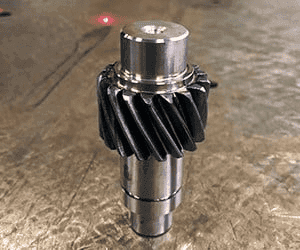 Endurecimento por laser em nervuras de engrenagens helicoidais de 42Cr