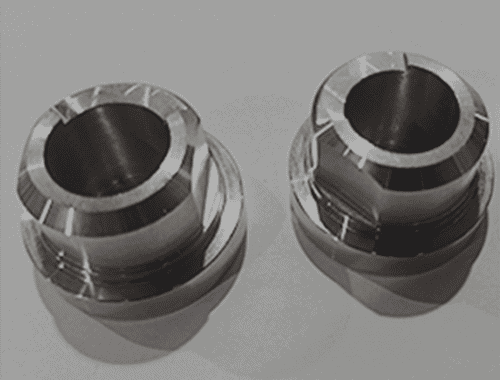 Pieza metálica mecanizada DED impresa en 3D