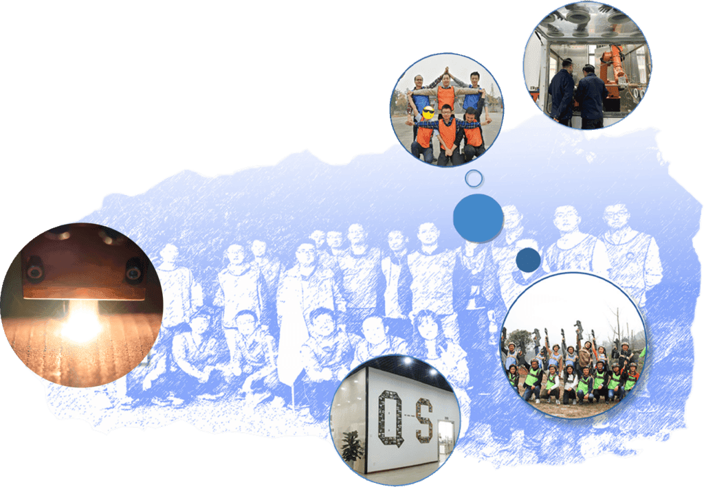 Greenstone-Tech team members inside company office and industrial workspace