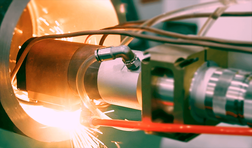 Heat treatment of laser cladding