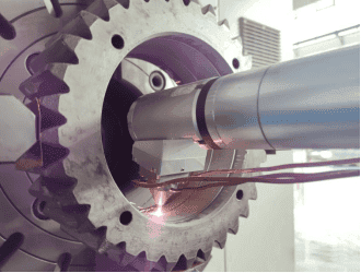 Laser cladding gear strengthening