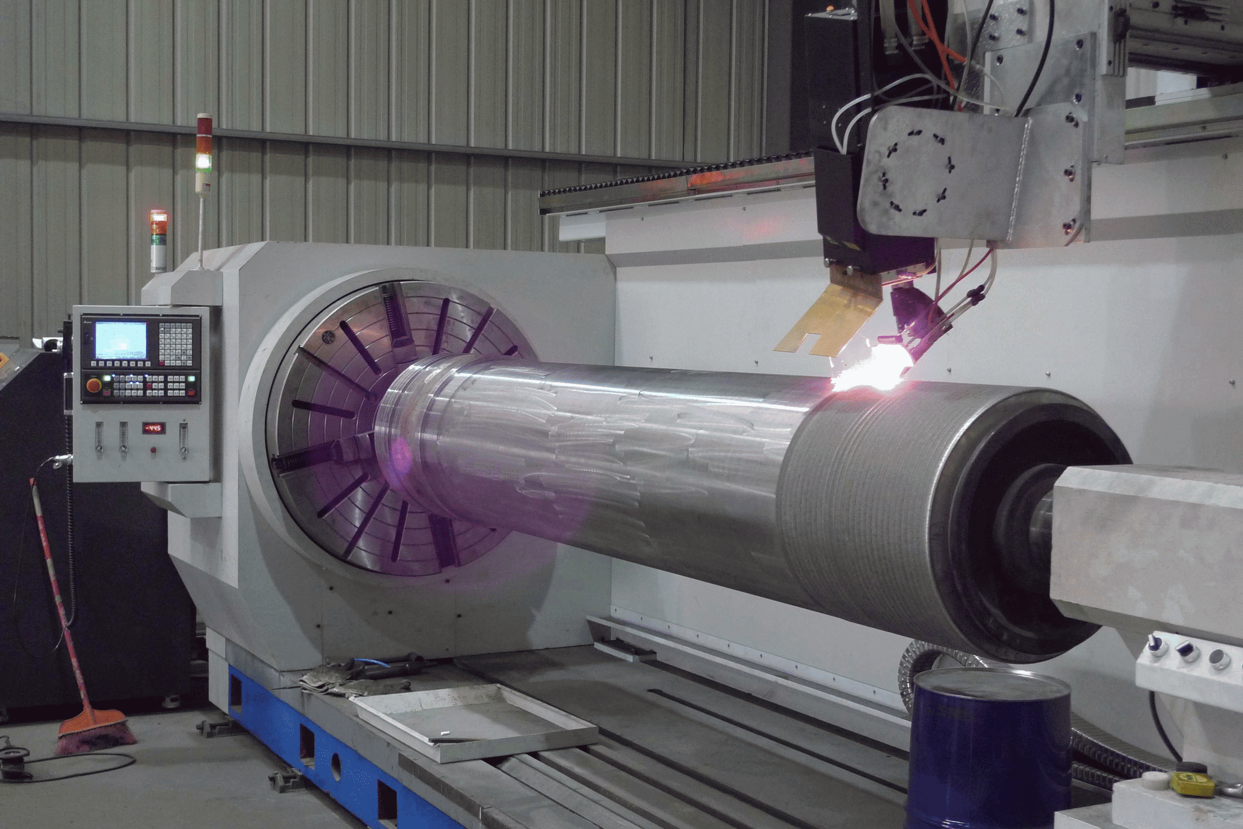 پوششدهی لیزری ستون مهار هیدرولیک