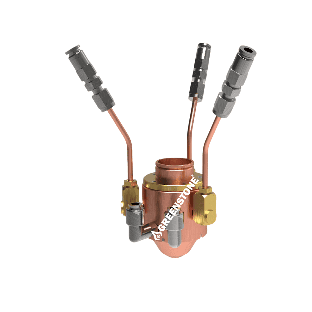 Water-Cooled Reinforced Coaxial Annular Powder-Feeding Laser Cladding Nozzle