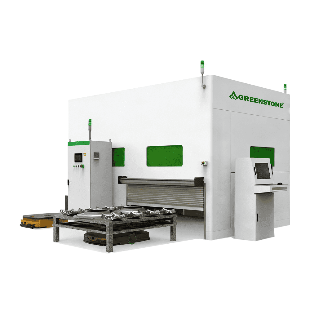 Greenstone-Tech Sistem personalizat de curățare cu laser robotic offline pentru matrițe de anvelope (1000W/1500W/2000W, robot cu 6 axe, poziționare 3D Vision, scanare largă 50-450mm, compatibil AGV)