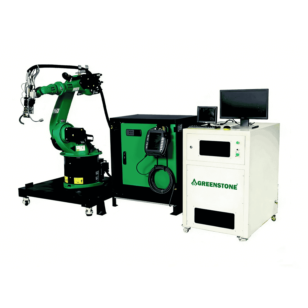 Greenstone GST Sistem robotizat de sudare cu laser cu fibră optică pentru sudarea cusăturilor 3D pe suprafețe mari (suprafețe plate și curbate)