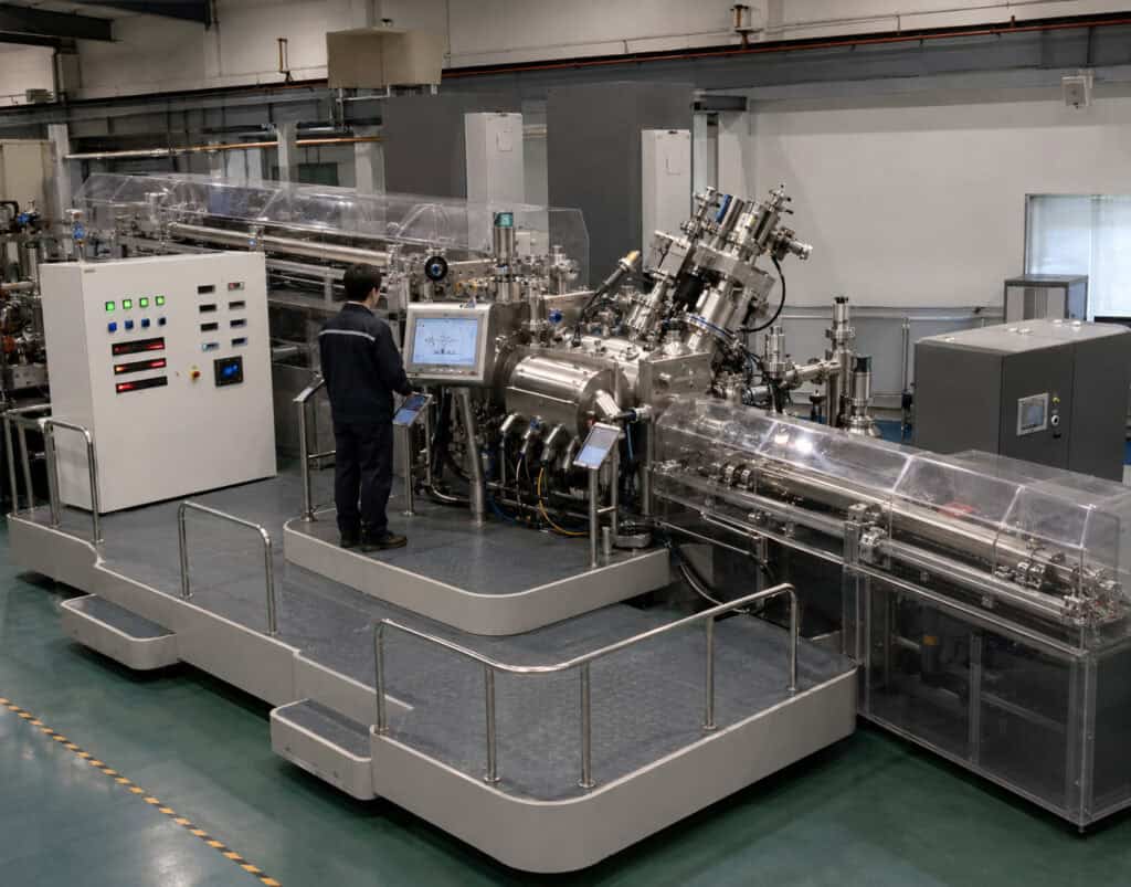 Laboratory Industrial Electron Beam Physical Vapor Deposition (EB-PVD) Vacuum Coating Production Line