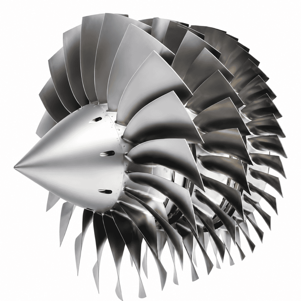 Three-Stage Integrally Bladed High-Pressure Compressor Rotor (Blisk)