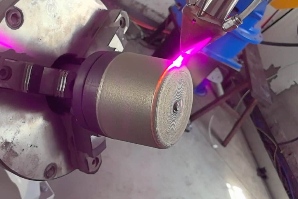 Laser Cladding Process on Metal Surface