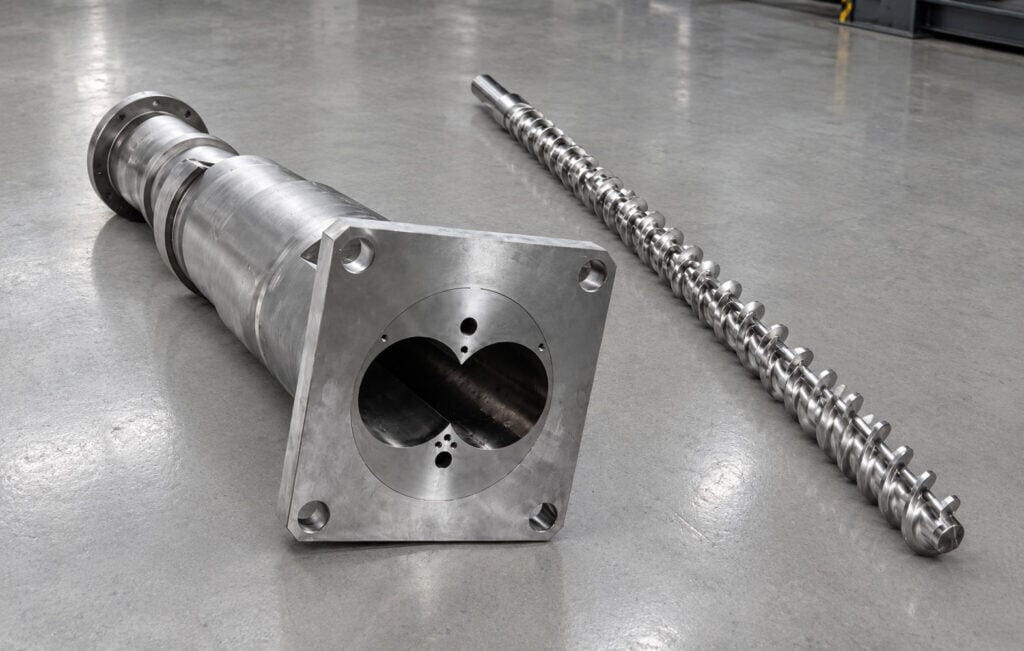 Screw Laser Cladding for Injection Molding Machine Wear Resistance