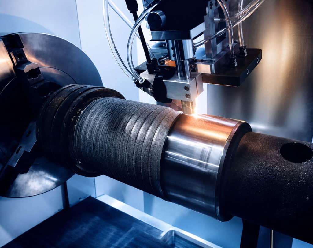 Wide-Beam Laser Cladding of Mining Hydraulic Cylinder