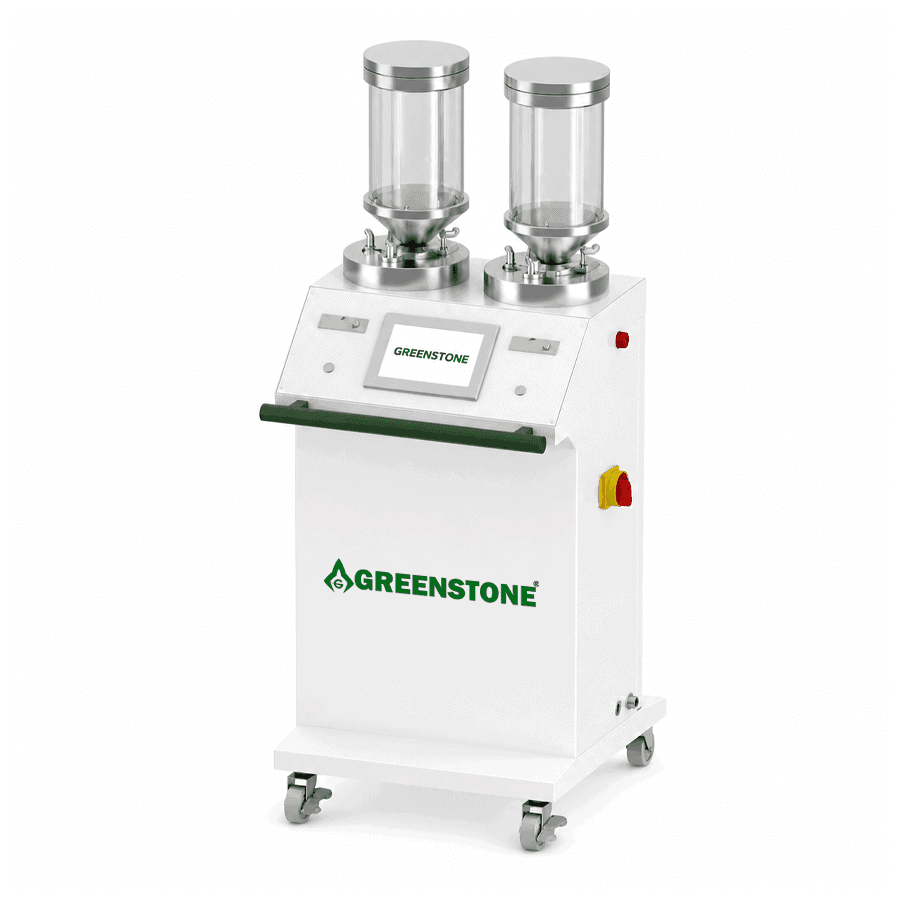 GREENSTONE Dual Hopper Laser Cladding Powder Feeder Dual Channel Metal Powder Feeding System for DED Additive Manufacturing