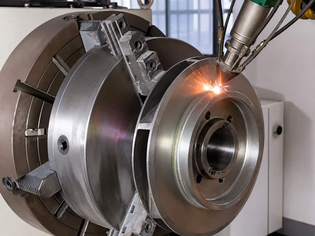 Laser Cladding Surface Repair of Industrial Rollers and Large Rotating Components for Wear Protection