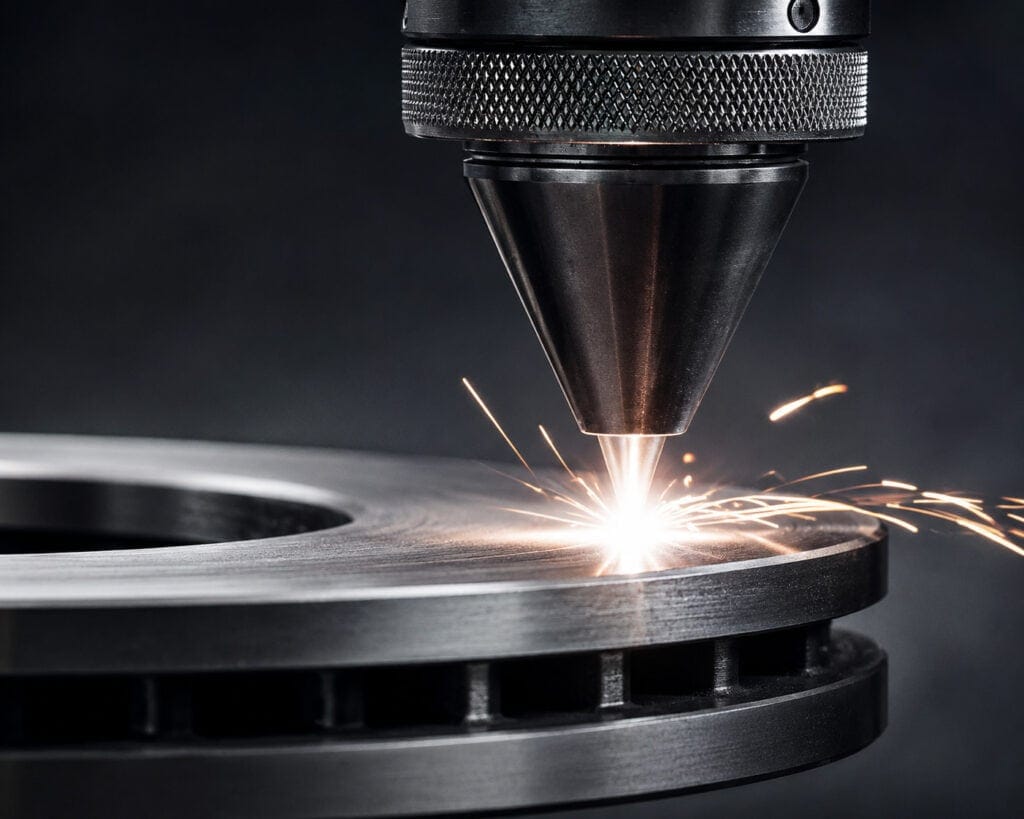 Ultra-High-Speed Laser Cladding of Brake Discs