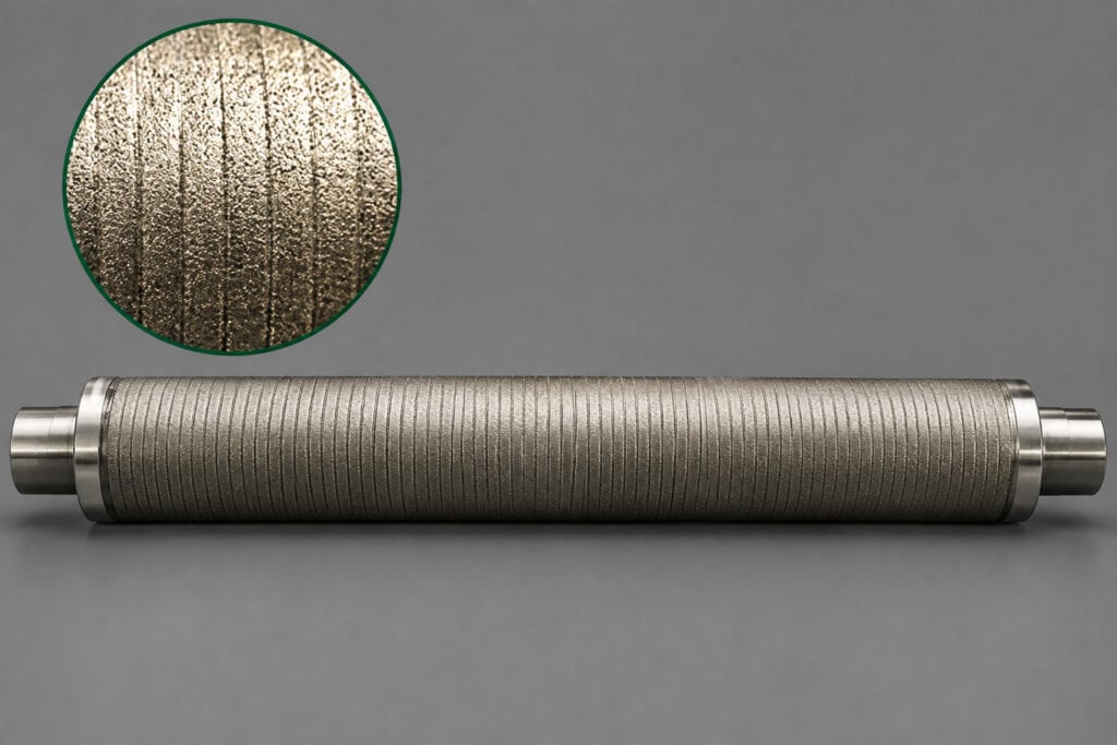 Conventional Laser Cladding of Shaft Components with Cladding Track Surface Detail
