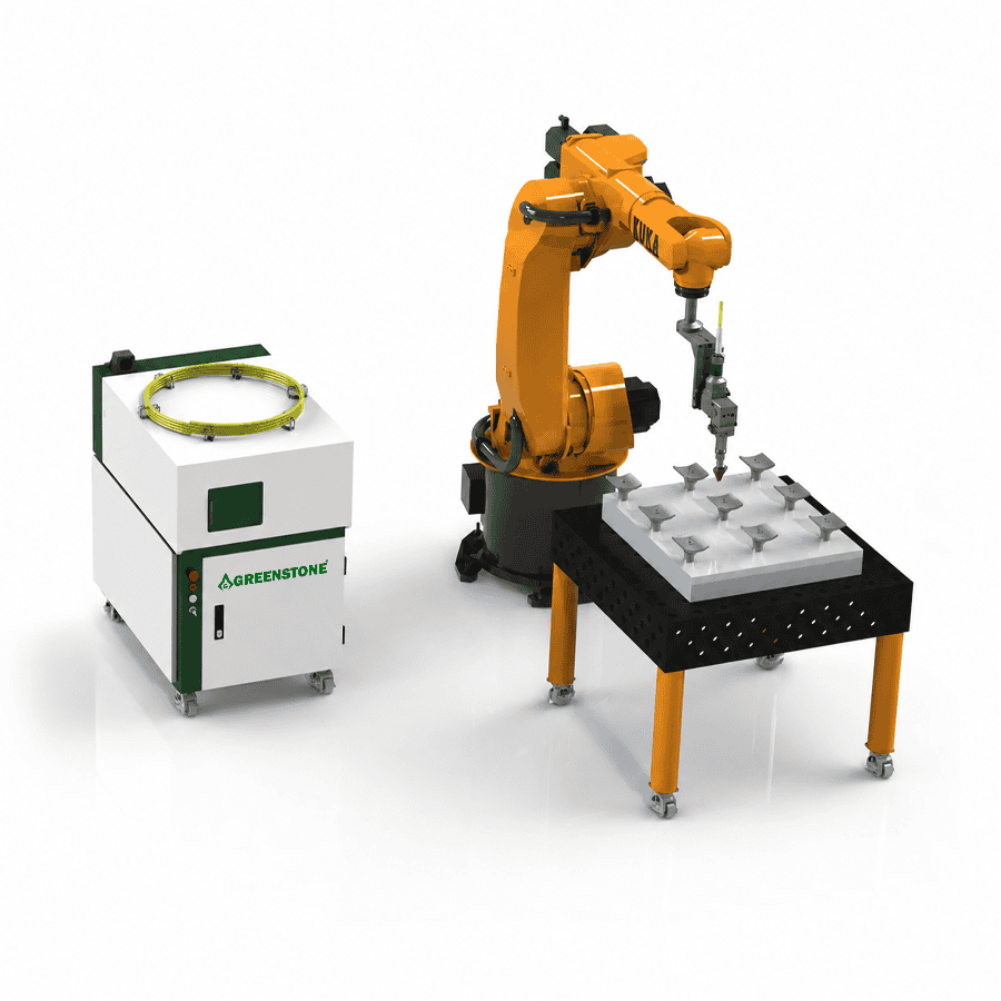 Industrial Robotic Laser Cladding System for Metal Surface Repair and Additive Manufacturing