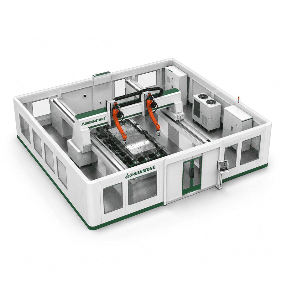 Automated Robotic Laser Cleaning Production Line for Industrial Surface Treatment