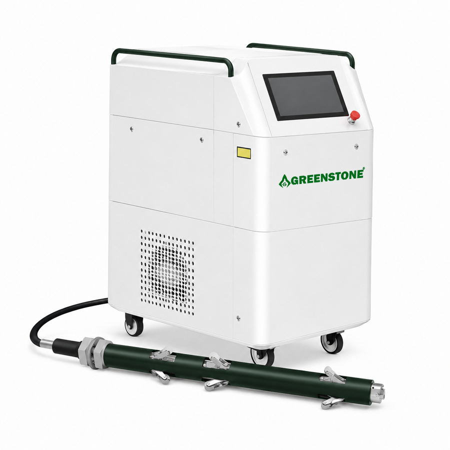 500W–1000W Pedestal Nanosecond Pulsed Fiber Laser Cleaning System (with Pipe Inner Wall Cleaning Robot Module)