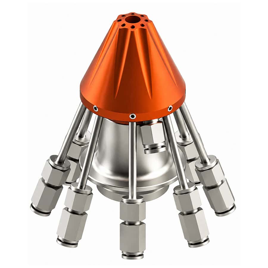 GREENSTONE 1–20 kW Coaxial Eight-Beam Laser Cladding Nozzle