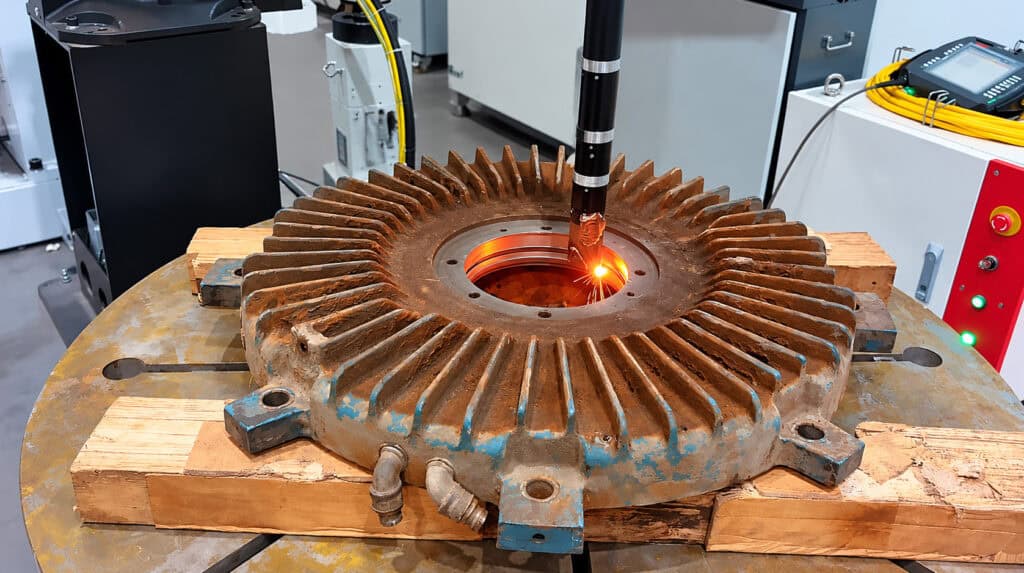 Laser Cladding Repair of Motor End Cover